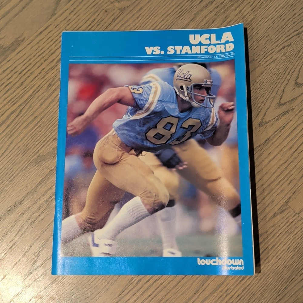 Vintage 1982 UCLA vs Stanford Football Program Touchdown Illustrated Nov 13